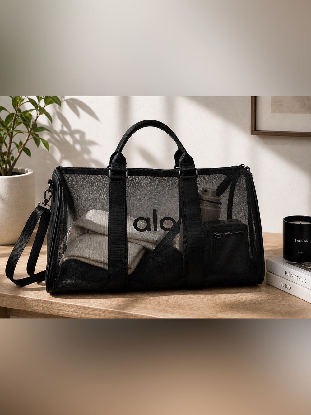 Alo Sheer Duffle Bag / Gym bag NWT